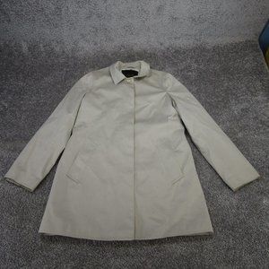 Coach Trench Coat Womens Small  Bone White Over Coat *Read